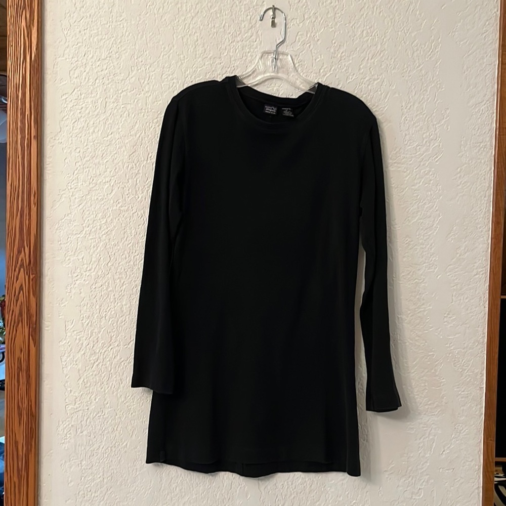Patagonia Black Long-Sleeve Mini Dress